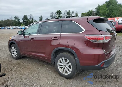 2016 Toyota Highlander Le z USA, uszkodzony, nr VIN 5TDBKRFH5GS314920